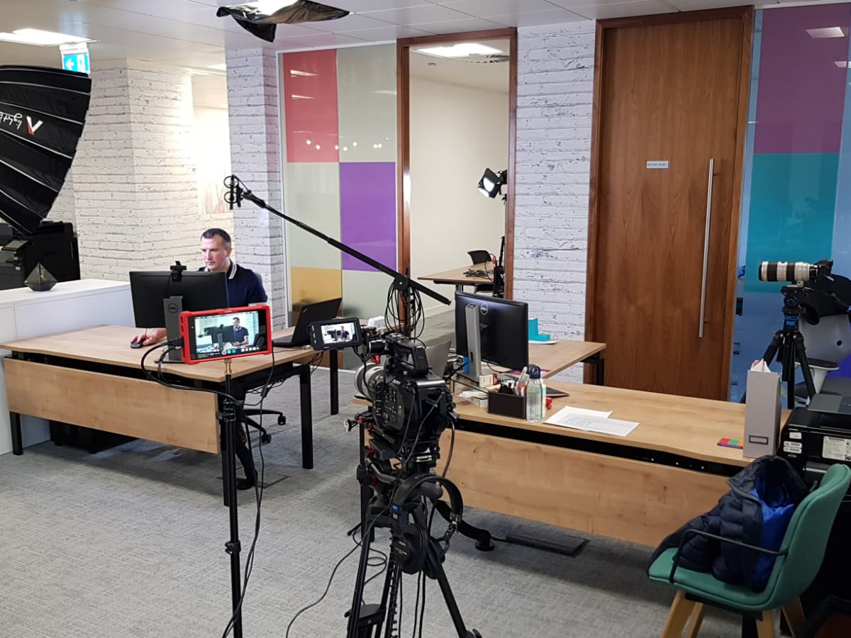 Filming a live link for IFS - Cloud Launch