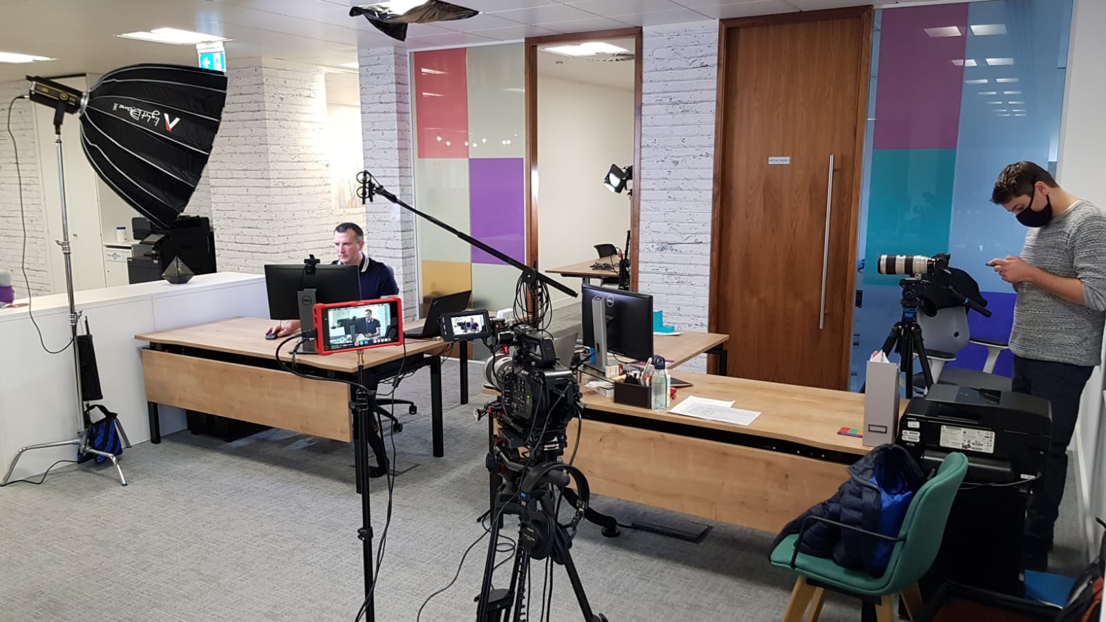 Filming a live link for IFS - Cloud Launch